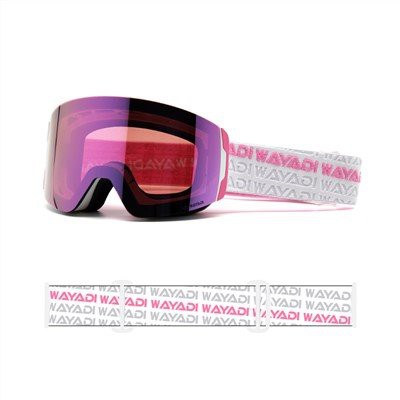 Skíðagleraugu við snjóþungum aðstæðum